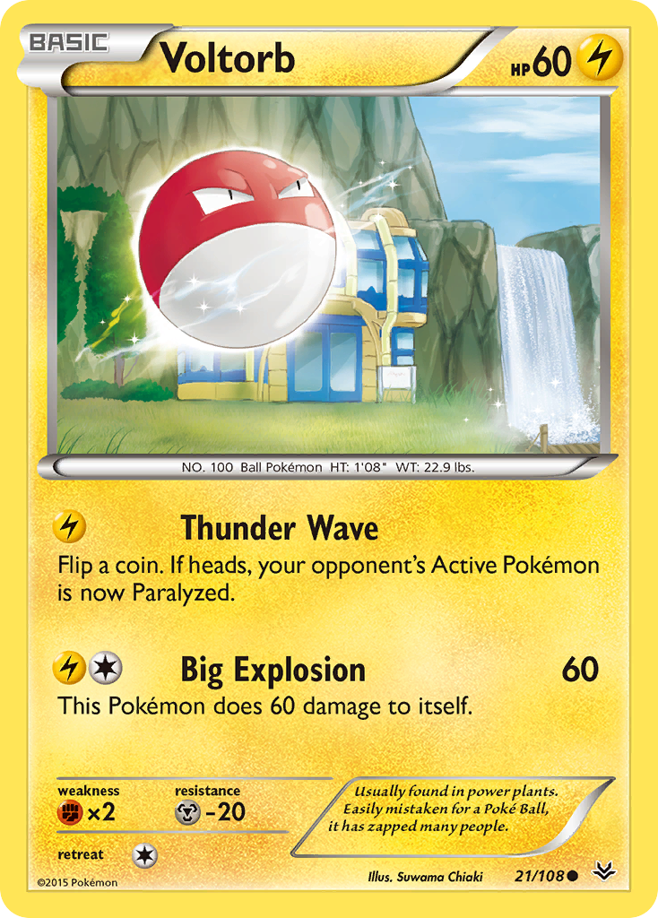 Voltorb (21/108) [XY: Roaring Skies] | Gear Gaming Bentonville