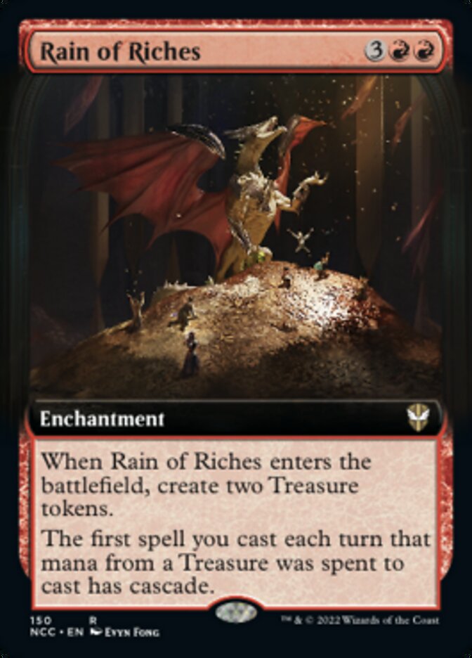 Rain of Riches (Extended Art) [Streets of New Capenna Commander] | Gear Gaming Bentonville