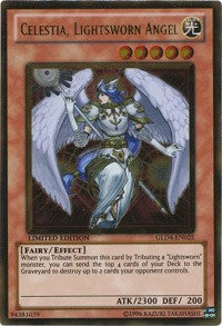 Celestia, Lightsworn Angel [Gold Series 4: Pyramids Edition] [GLD4-EN025] | Gear Gaming Bentonville