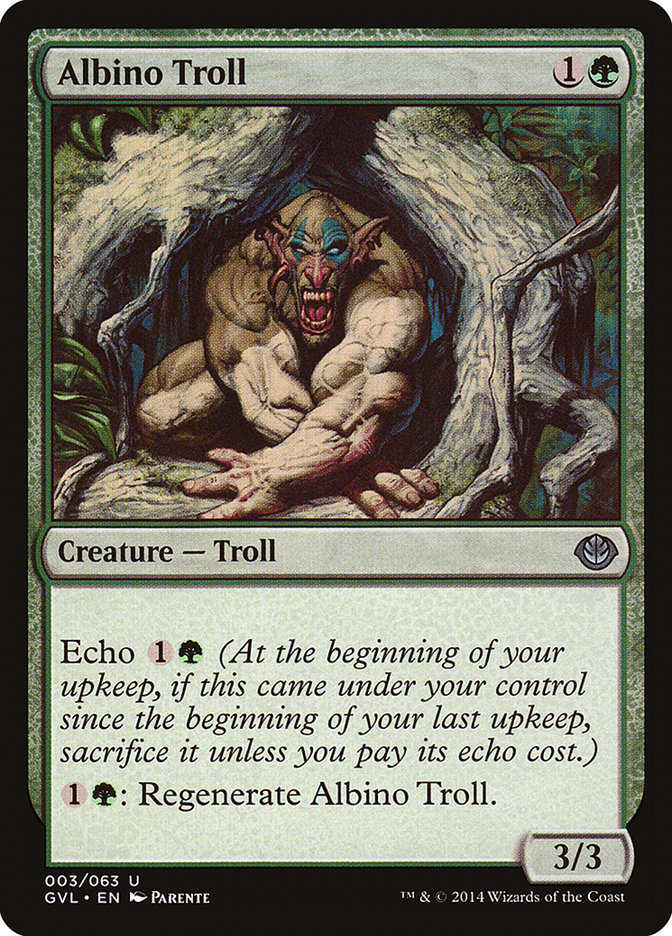 Albino Troll (Garruk vs. Liliana) [Duel Decks Anthology] | Gear Gaming Bentonville