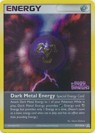 Dark Metal Energy (97/110) (Stamped) [EX: Holon Phantoms] | Gear Gaming Bentonville