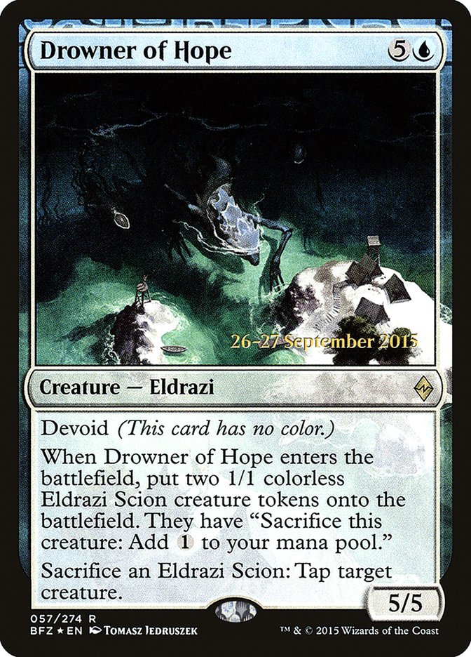 Drowner of Hope  [Battle for Zendikar Prerelease Promos] | Gear Gaming Bentonville