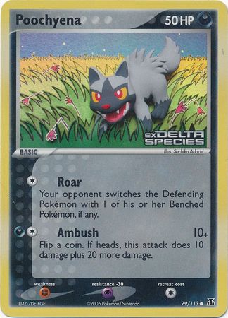 Poochyena (79/113) (Stamped) [EX: Delta Species] | Gear Gaming Bentonville