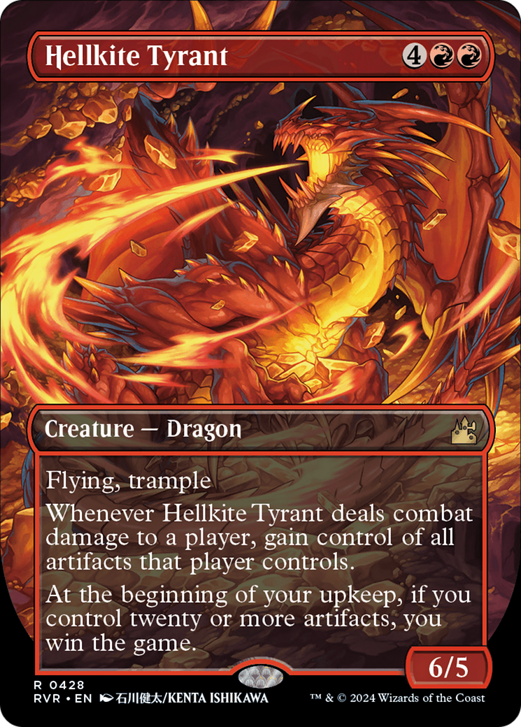 Hellkite Tyrant (Anime Borderless) [Ravnica Remastered] | Gear Gaming Bentonville