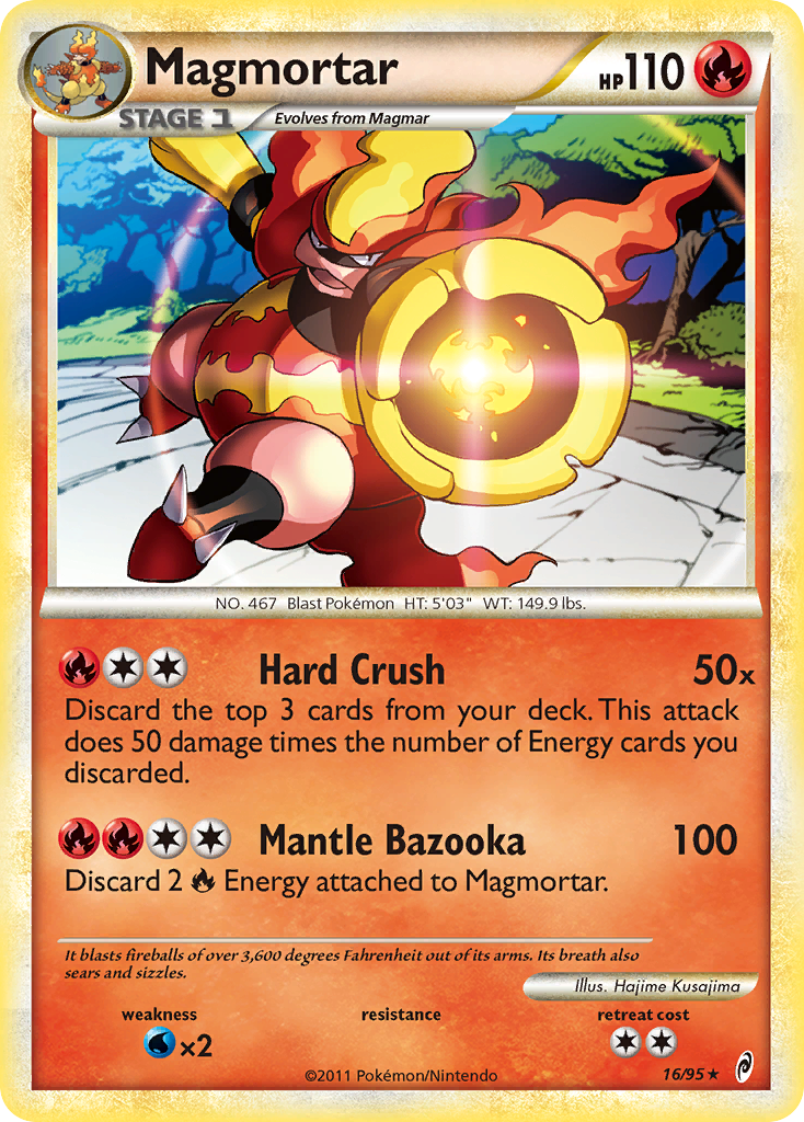 Magmortar (16/95) [HeartGold & SoulSilver: Call of Legends] | Gear Gaming Bentonville