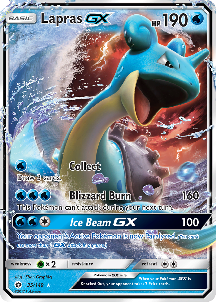 Lapras GX (35/149) [Sun & Moon: Base Set] | Gear Gaming Bentonville