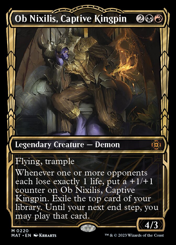 Ob Nixilis, Captive Kingpin (Showcase Halo Foil) [March of the Machine: The Aftermath] | Gear Gaming Bentonville