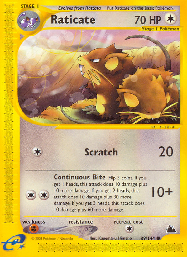 Raticate (89/144) [Skyridge] | Gear Gaming Bentonville