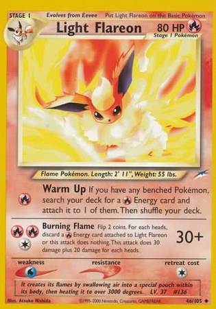 Light Flareon (46/105) [Neo Destiny Unlimited] | Gear Gaming Bentonville