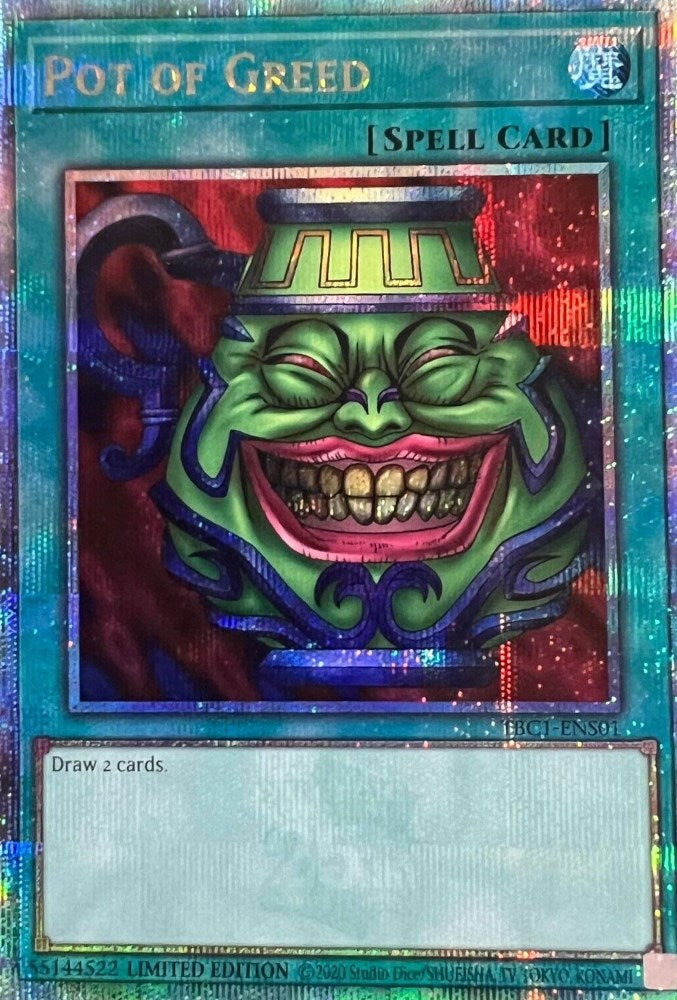 Pot of Greed [TBC1-ENS01] Secret Rare | Gear Gaming Bentonville