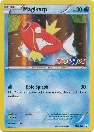 Magikarp (22/83) (Toys R Us Promo) [XY: Generations] | Gear Gaming Bentonville