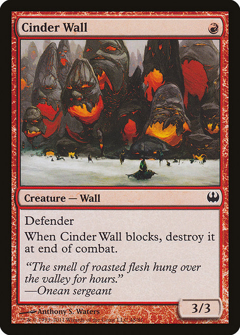 Cinder Wall [Duel Decks: Knights vs. Dragons] | Gear Gaming Bentonville