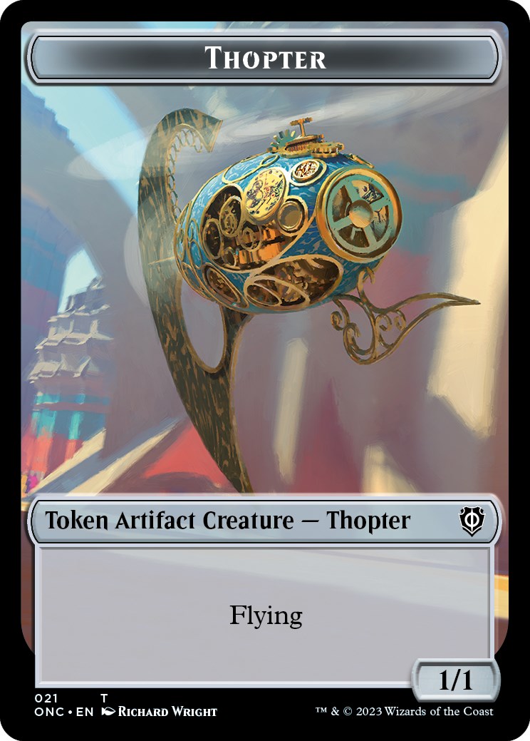 Myr // Thopter Double-Sided Token [Phyrexia: All Will Be One Commander Tokens] | Gear Gaming Bentonville