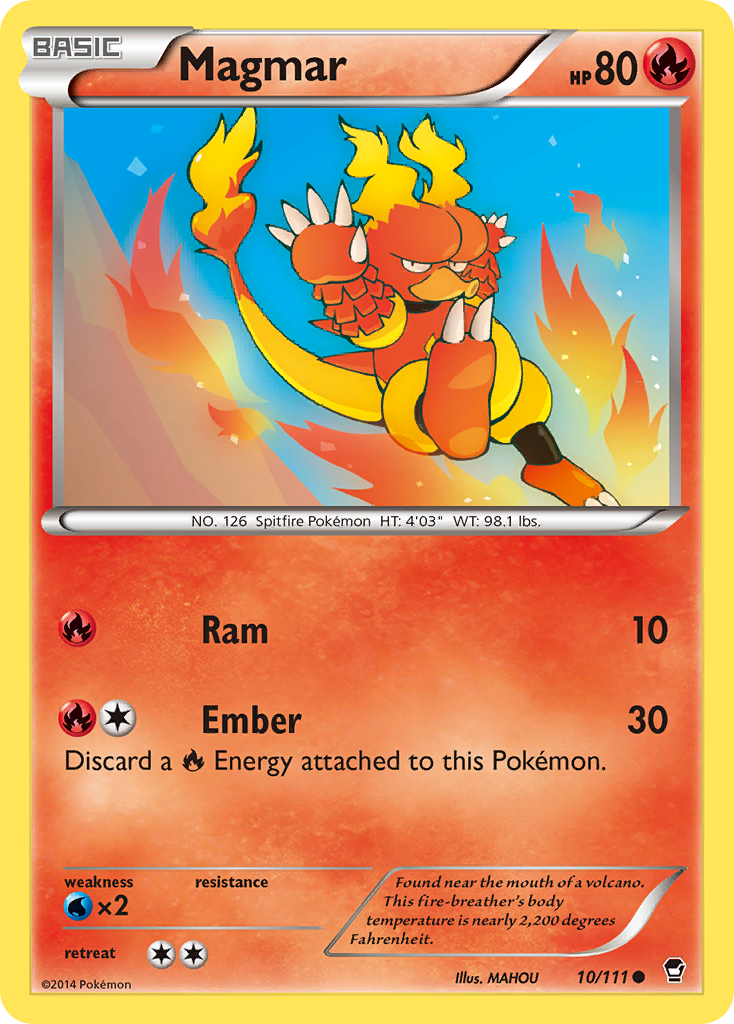 Magmar (10/111) [XY: Furious Fists] | Gear Gaming Bentonville