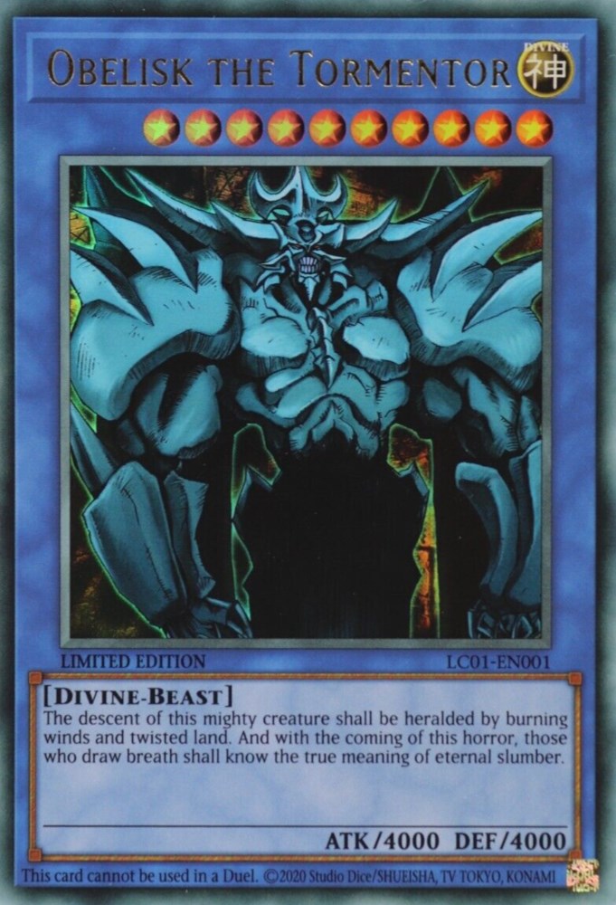 Obelisk the Tormentor (25th Anniversary) [LC01-EN001] Ultra Rare | Gear Gaming Bentonville