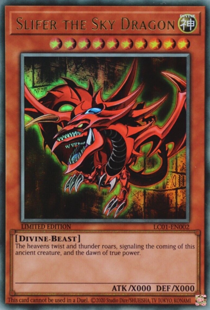 Slifer the Sky Dragon (25th Anniversary) [LC01-EN002] Ultra Rare | Gear Gaming Bentonville