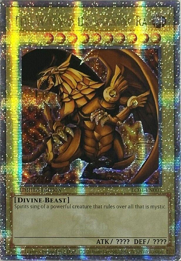 The Winged Dragon of Ra (25th Anniversary) [LC01-EN003] Quarter Century Secret Rare | Gear Gaming Bentonville