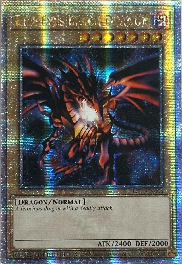 Red-Eyes Black Dragon (25th Anniversary) [LC01-EN006] Quarter Century Secret Rare | Gear Gaming Bentonville