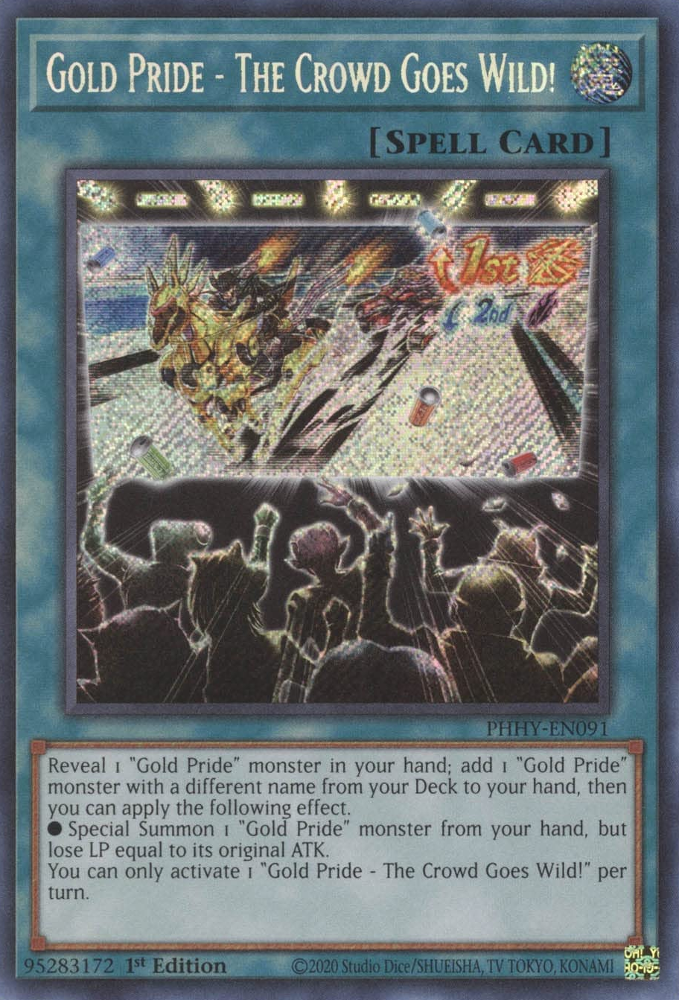 Gold Pride - The Crowd Goes Wild! [PHHY-EN091] Secret Rare | Gear Gaming Bentonville