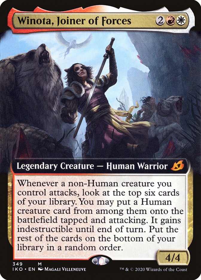 Winota, Joiner of Forces (Extended Art) [Ikoria: Lair of Behemoths] | Gear Gaming Bentonville