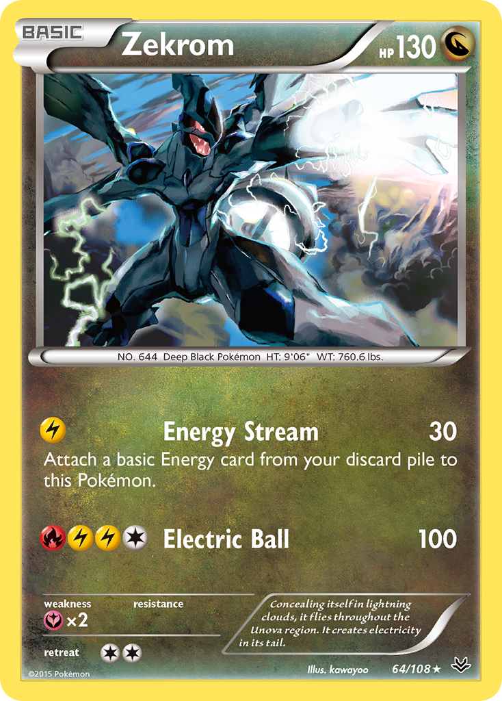 Zekrom (64/108) [XY: Roaring Skies] | Gear Gaming Bentonville