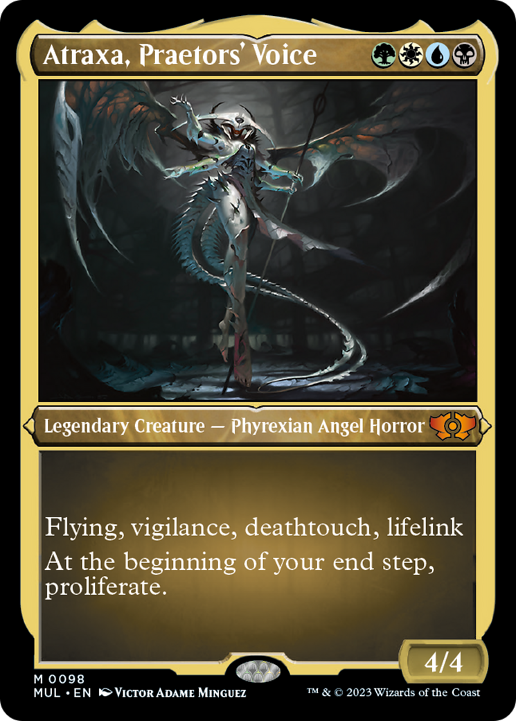 Atraxa, Praetors' Voice (Foil Etched) [Multiverse Legends] | Gear Gaming Bentonville