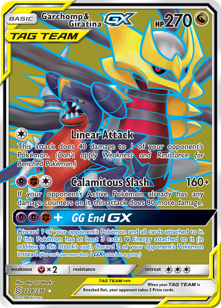 Garchomp & Giratina GX (228/236) [Sun & Moon: Unified Minds] | Gear Gaming Bentonville