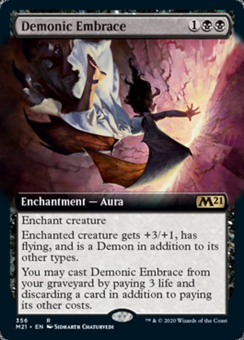 Demonic Embrace (Extended Art) [Core Set 2021] | Gear Gaming Bentonville