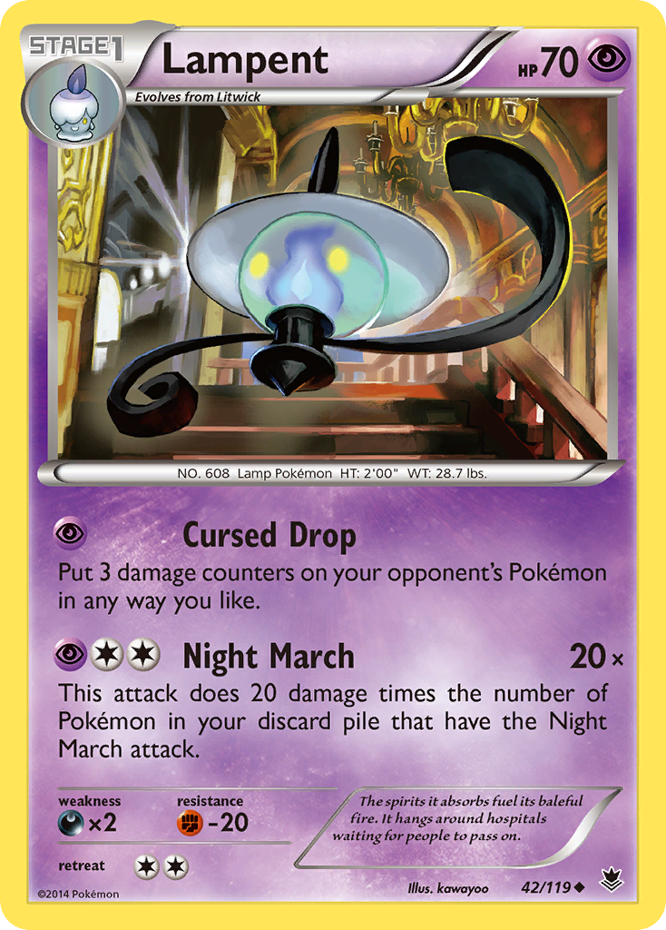 Lampent (42/119) [XY: Phantom Forces] | Gear Gaming Bentonville