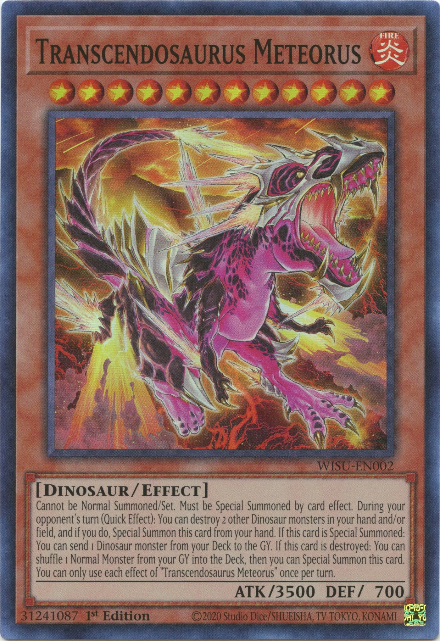 Transcendosaurus Meteorus [WISU-EN002] Super Rare | Gear Gaming Bentonville