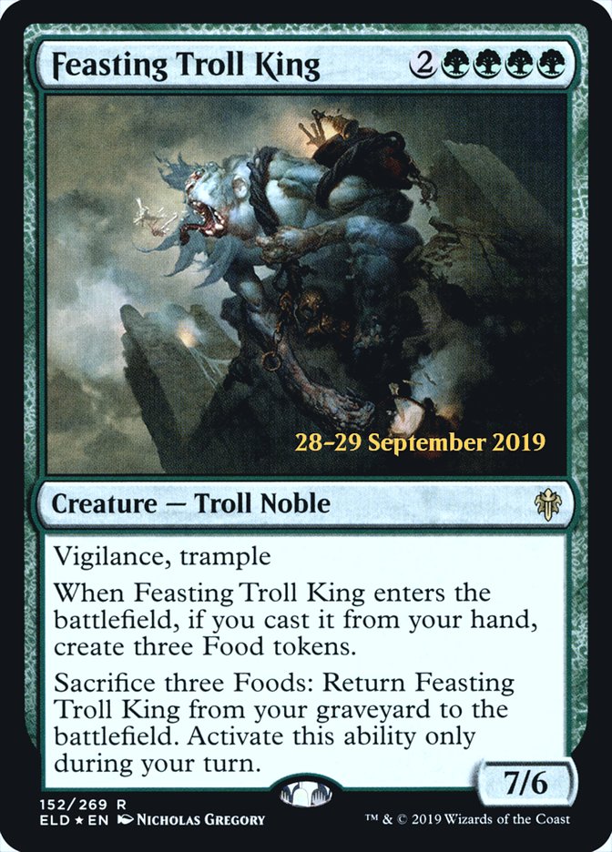 Feasting Troll King  [Throne of Eldraine Prerelease Promos] | Gear Gaming Bentonville