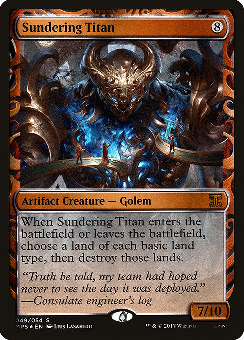 Sundering Titan [Masterpiece Series: Kaladesh Inventions] | Gear Gaming Bentonville