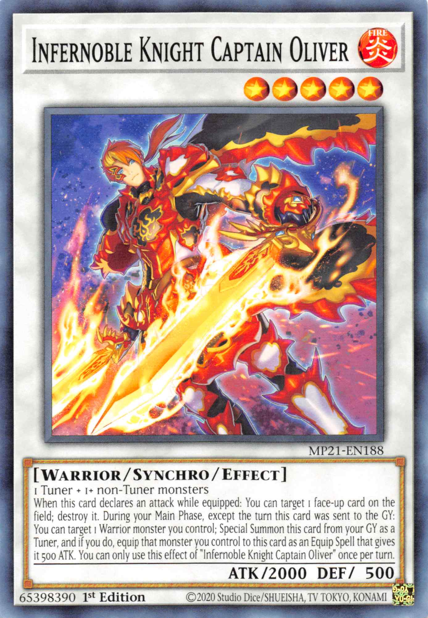 Infernoble Knight Captain Oliver [MP21-EN188] Common | Gear Gaming Bentonville