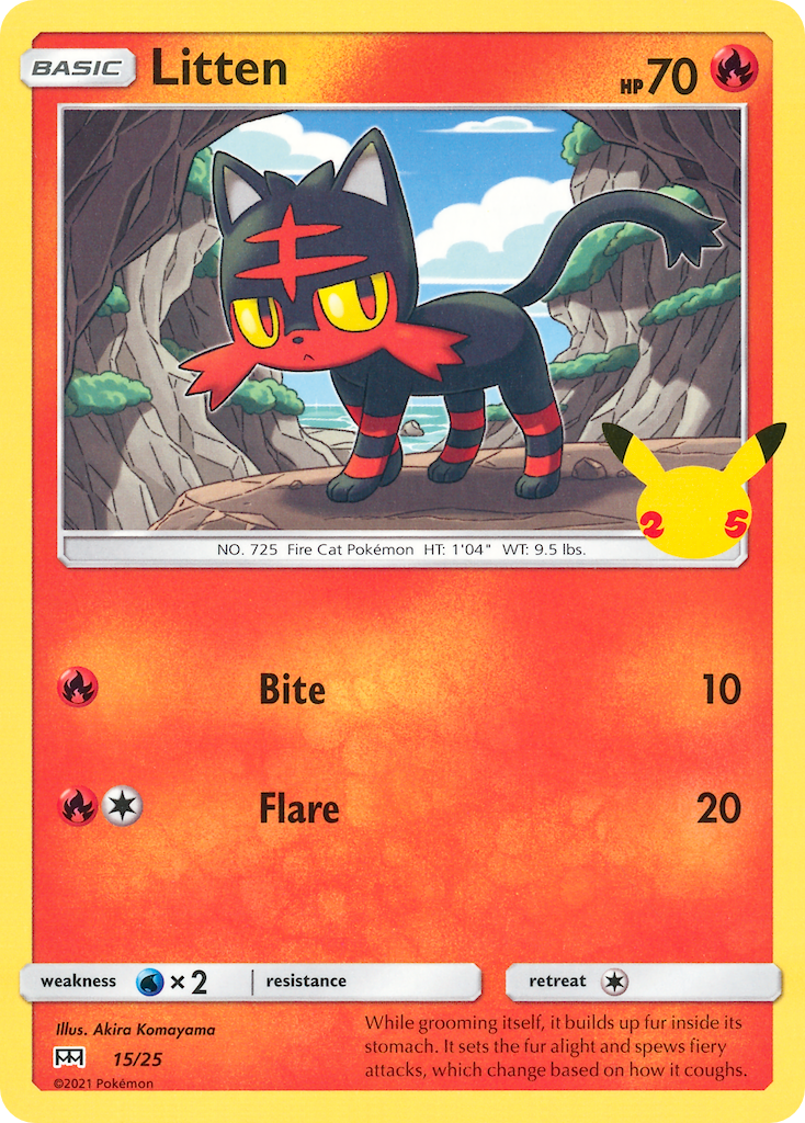 Litten (15/25) [McDonald's 25th Anniversary] | Gear Gaming Bentonville