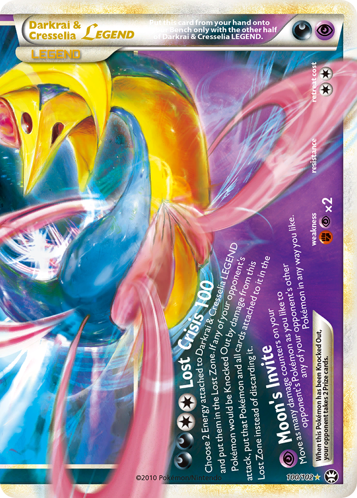 Darkrai & Cresselia LEGEND (100/102) [HeartGold & SoulSilver: Triumphant] | Gear Gaming Bentonville