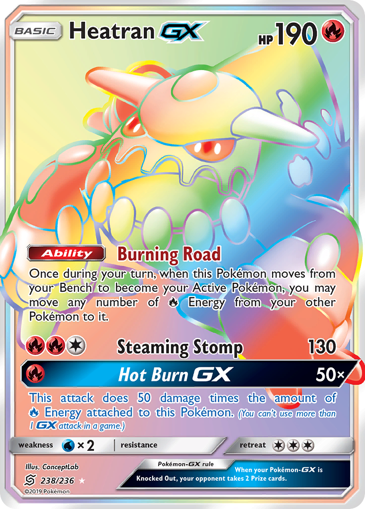 Heatran GX (238/236) [Sun & Moon: Unified Minds] | Gear Gaming Bentonville