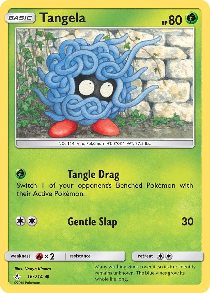 Tangela (16/214) [Sun & Moon: Unbroken Bonds] | Gear Gaming Bentonville