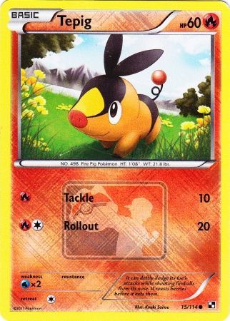 Tepig (15/114) (League Promo) [Black & White: Base Set] | Gear Gaming Bentonville