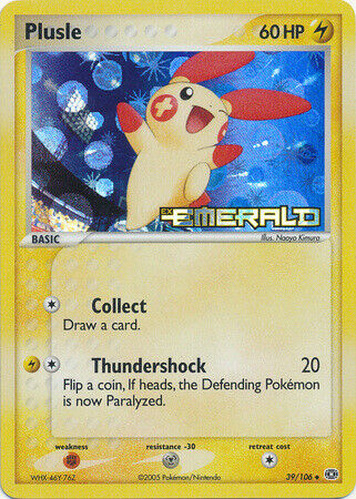 Plusle (39/106) (Stamped) [EX: Emerald] | Gear Gaming Bentonville