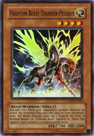 Phantom Beast Thunder-Pegasus [GX02-EN003] Super Rare | Gear Gaming Bentonville