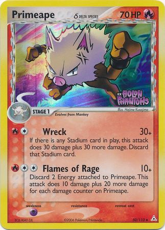Primeape (50/110) (Delta Species) (Stamped) [EX: Holon Phantoms] | Gear Gaming Bentonville