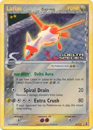 Latias (8/113) (Delta Species) (Stamped) [EX: Delta Species] | Gear Gaming Bentonville