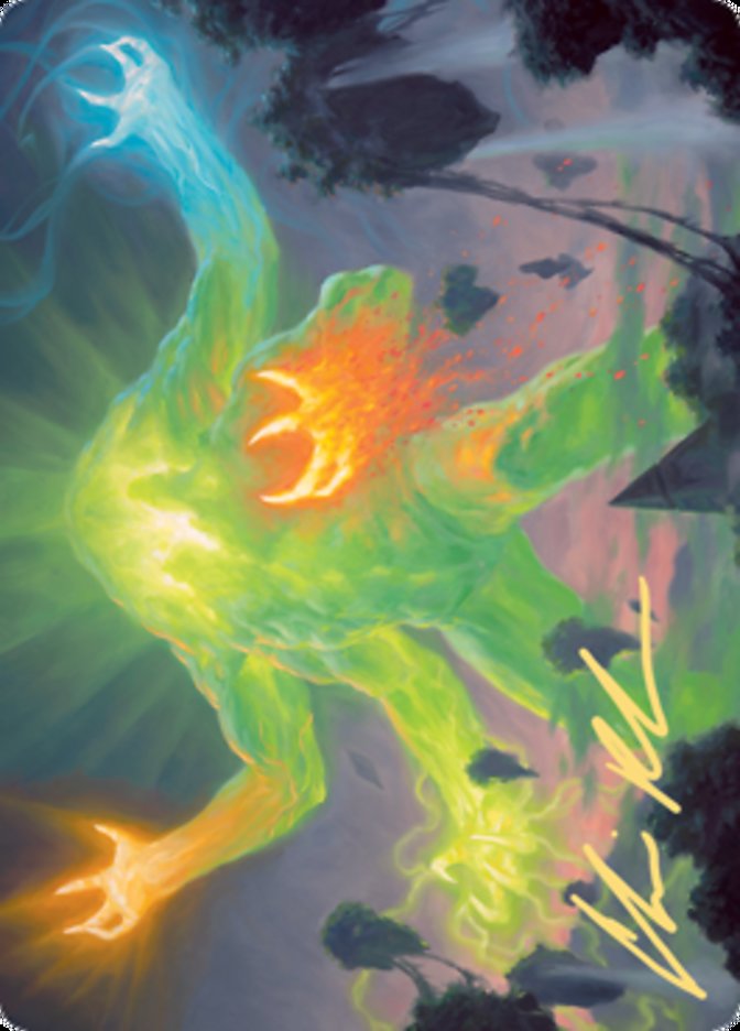 Omnath, Locus of Creation Art Card (Gold-Stamped Signature) [Zendikar Rising Art Series] | Gear Gaming Bentonville