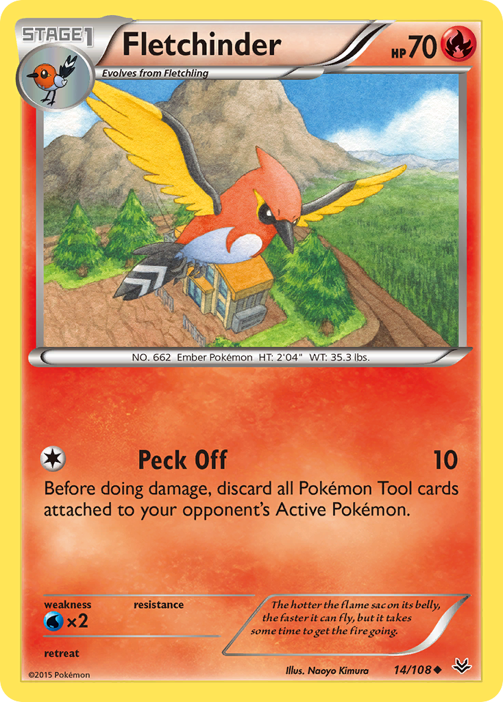 Fletchinder (14/108) [XY: Roaring Skies] | Gear Gaming Bentonville