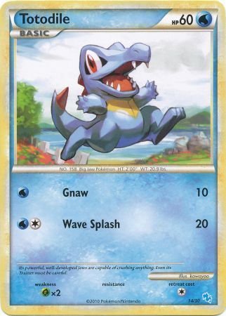 Totodile (14/30) [HeartGold & SoulSilver: Trainer Kit - Gyarados] | Gear Gaming Bentonville