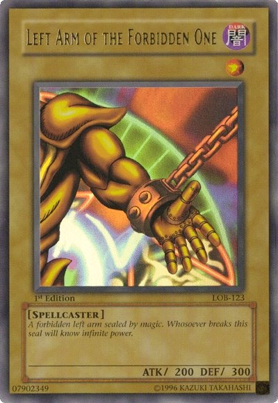 Left Arm of the Forbidden One [LOB-123] Ultra Rare | Gear Gaming Bentonville