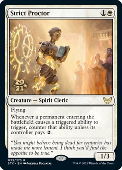 Strict Proctor [Strixhaven: School of Mages Prerelease Promos] | Gear Gaming Bentonville