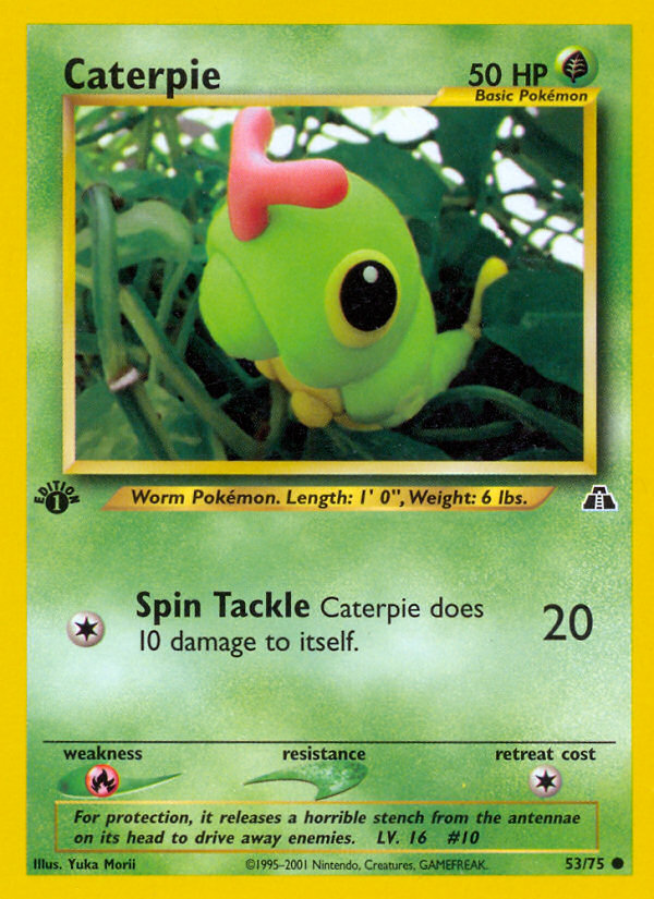 Caterpie (53/75) [Neo Discovery 1st Edition] | Gear Gaming Bentonville