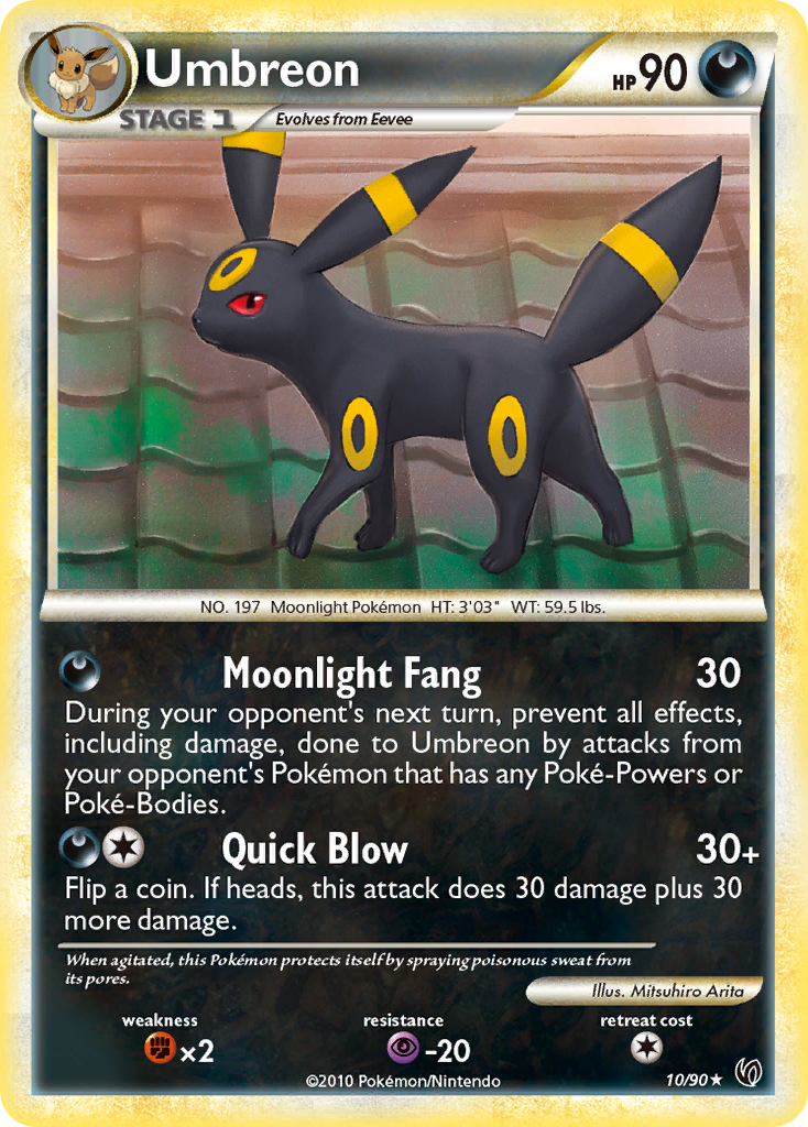 Umbreon (10/90) [HeartGold & SoulSilver: Undaunted] | Gear Gaming Bentonville