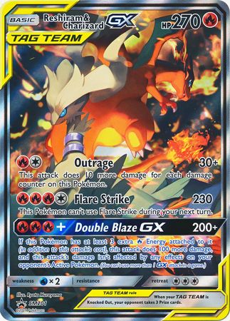 Reshiram & Charizard GX (SM201) (Jumbo Card) [Sun & Moon: Black Star Promos] | Gear Gaming Bentonville